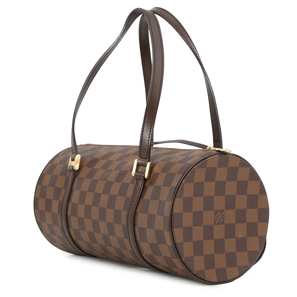 Louis Vuitton Brown Bag Papillon Handbag Clutch Damier Ebene